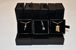 Fifteen items of assorted Haraves jewellery to include 5x Globes, 5x Dagger and 5x Jesus.