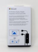 Ten boxed as new Microsoft 4K Wireless Display Adapters (P/N: UTH-00010) (Boxes sealed).