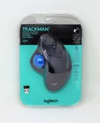 Four boxed as new Logitech Trackman M570 Wireless Trackball Mice (P/N: 910-001799).