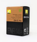 Eight boxed as new Nikon EN-EL14a Lithium Ion Rechargeable Battery Packs.