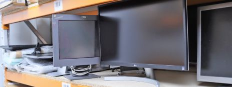 COLLECTION ONLY: A quantity of assorted as new and pre-owned monitors (Some faulty/damaged. Sold as