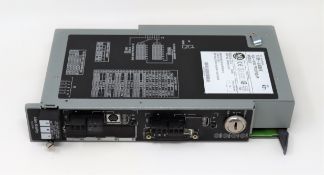 A pre-owned Allen-Bradley 1785-L40B/E PLC-5/40 Processor Module with key (Untested, Sold as seen).