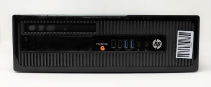 A pre-owned HP ProDesk 400 G1 Small Form Factor Business PC with Intel i5-4570 CPU, 8GB RAM, 1TB HD
