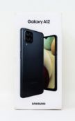 A boxed as new Samsung Galaxy A12 (SM-A125F/DSN) 64GB in Black (Box sealed) (Checkmend report ID: CM