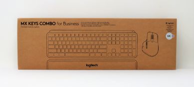 A boxed as new Logitech MX Keys Combo for Business including MX Keys Wireless Keyboard (QWERTY UK),