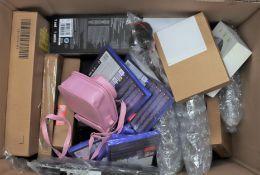 COLLECTION ONLY: A quantity of assorted as new and pre-owned electrical items (One box) (All items