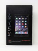 A boxed as new iPort Launch iPad Case in Black (P/N: 70390) (Box opened, inner packaging sealed).