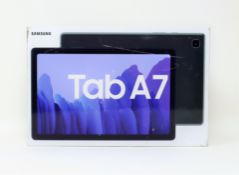 SOLD FOR PARTS: A boxed as new Samsung Galaxy Tab A7 LTE (SM-T505N) 32GB in Dark Grey (Remote manage