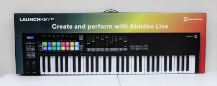 A boxed as new Novation Launchkey MK3 61-Key MIDI Keyboard Controller.