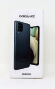 A boxed as new Samsung Galaxy A12 (SM-A125F/DSN) 64GB in Black (Box sealed) (Checkmend report ID: CM