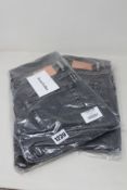 Two pairs of as new Acne Studios jeans in black (W30/L32).