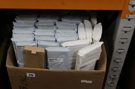 A quantity of chrome polished stainless steel single bar towel rails (Approximately 46 items).