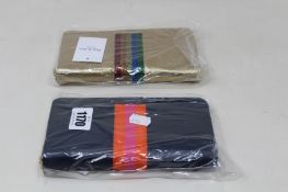 Two as new Meg & Bee London Major Money Kit purses (RRP £95 each).