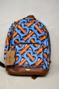 An as new Burberry backpack (RRP £623).