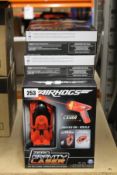 Ten boxed as new Air Hogs Zero Gravity Laser - Real Wall Climber Race Cars (Red).