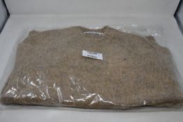 An as new Acne Studios Kowhai brushed Shetland knit in toffee brown (M - RRP £249).
