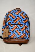 An as new Burberry backpack (RRP £623).
