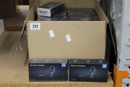 Forty three boxed as new J2 wireless headset.