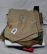 Two pairs of as new Ralph Lauren trousers and three pairs of shorts (Two have security tag