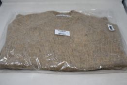 An as new Acne Studios Kowhai brushed Shetland knit in toffee brown (M - RRP £249).