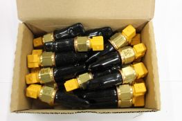 A box of twenty as new Bedia Motortechnik NTC temperature sensors (REF: 420298).