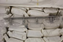 A quantity of stainless steel four hook hanger racks (Approximately 70 items).