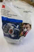 Twenty four as new 3M half respirators (REF: 6100).