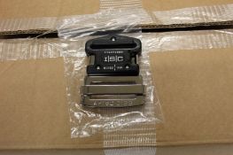 One hundred as new ISC BU182 - 45mm Klick-lock Buckle and Sliding Tang Set - Dual Adjustable 16kN.
