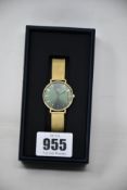 A woman's boxed as new Daniel Wellington Petite Emerald Watch.