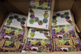 A large quantity of as new Green Brokers '100 Bees and Butterflies Collection' flower packs (