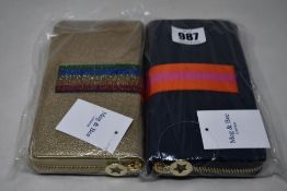Two as new Meg & Bee London Major Money Kit purses (RRP £95 each).