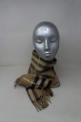 An as new Burberry sequined check cashmere scarf (Article 8050535 - RRP £484).