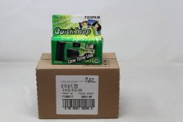 Ten boxed as new FujiFilm QuickSnap iso 400/27 photos Single Use with Flash Cameras.
