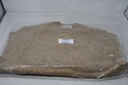 An as new Acne Studios Kowhai brushed Shetland knit in toffee brown (S - RRP £249).