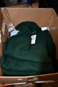 Five as new Ralph Lauren green 1/4 zip mock neck tops (1 x M, 4 x L).