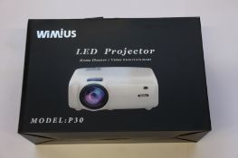 Six Wimius P30 LED Projectors.