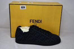 A pair of as new Fendi sneakers (UK 8 - no label on box).