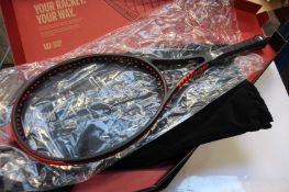 Two as new Wilson Pro Staff RF97 autograph 12th generation tennis rackets, unstrung (NOTE: Racket