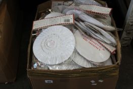 A quantity of Christmas themed bowl covers (Approximately 100 items).