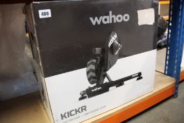 A pre-owned Wahoo Kicker smart trainer (NOTE: Item is untested, viewing is advised).