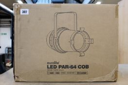 An Eurolite LED PAR-64 COB 3000K 100W Zoom.