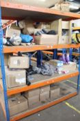A large quantity of sports/fitness equipment and other related items.