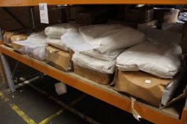 A large quantity of cat litter gravel.