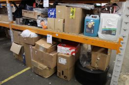 A quantity of miscellaneous car parts/accessories.