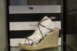 A pair of as new Aquazzura Gin wedge espadrilles (EU 38).