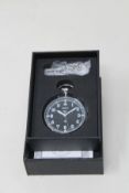 A boxed as new General Service Military Pocket Watch (Hybrid Movement with Black Dial - PW/F2/BD/