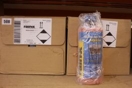 Twenty four as new Bottles of Rain-X windscreen washers additive (1L per bottle).