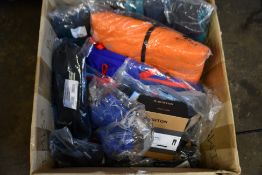 A quantity of assorted as new outdoor clothing and accessories to include Burton, Salomon, Marmot,