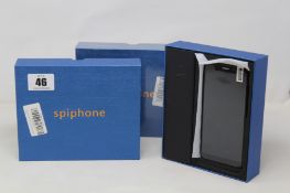 Seven boxed as new Spiphone Note 9 mobile phones.