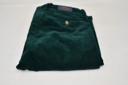 A pair of as new Ralph Lauren cord pants in green (W38/L32).